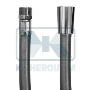 SPIRAL SILVERFLEX FOR TAP SPOUT WITH SPRING 100 cm 1/2" CONICAL FEMALE X 15X1 MALE ROTATED