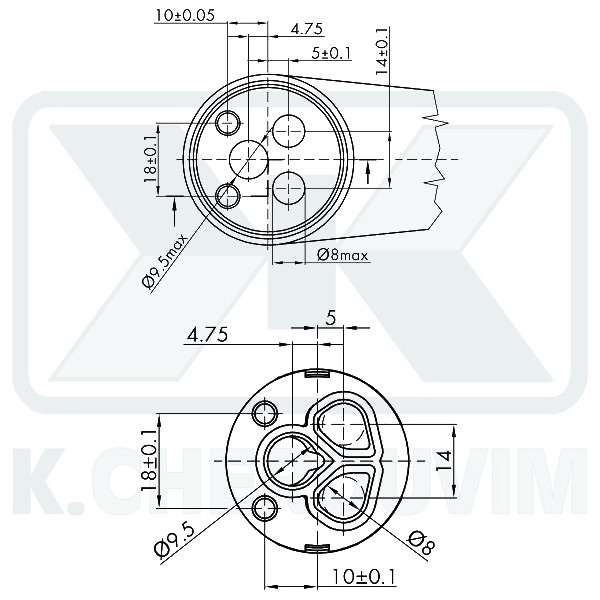 MECHANISM ΚΝ35Α - ? 35 SAVINGS HOT WATER WITH 2 SPILE WITHOUT DISTRIBUTOR CERAMIC MIXING