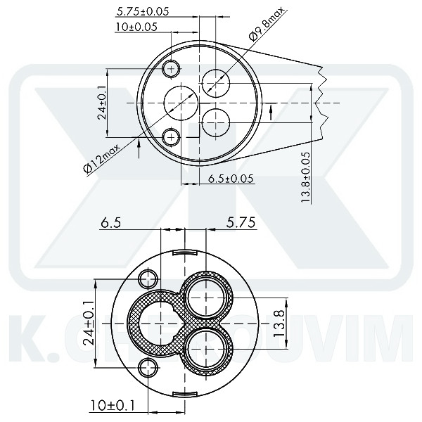 MECHANISM ΚΝ40Α - ? 40 SAVINGS HOT WATER WITH 2 SPILE WITHOUT DISTRIBUTOR CERAMIC MIXING - Image 3