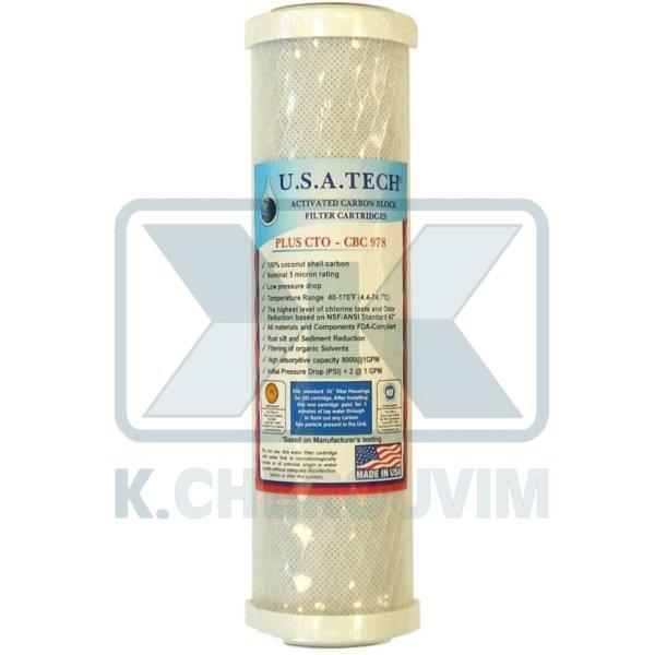 ΕΝΘΕΤΟ U.S.A. TECH PLUS CTO ΛΕΥΚΟ 9"3/4 (25 cm) Χ 5 ΜΙΚΡΑ ΓΙΑ ΦΙΛΤΡΟ ΝΕΡΟΥ