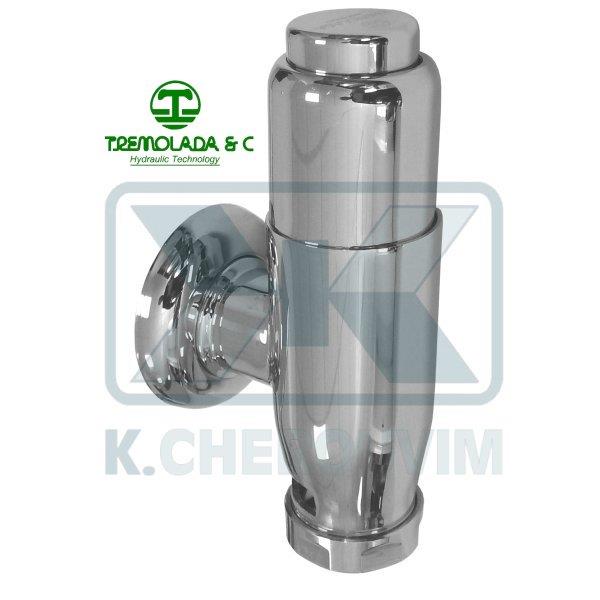 ΦΛΟΥΣΟΜΕΤΡΟ Β.Τ. ΚΑΘΕΤΟ Ν.473 ΕΞΩΤΕΡΙΚΟ 1" ΧΡΩΜΕ TREMOLADA ΜΕ ΕΞΟΔΟ Μ38 (ΑΠΟ +1 ΕΩΣ +6 bar)