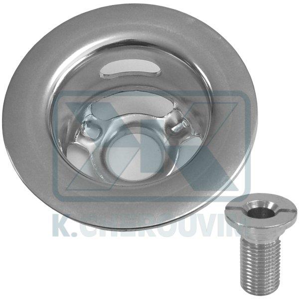 ΒΑΣΗ ΙΝΟΧ ΤΑΠΑΣ ΠΛΑΣΤΙΚΗΣ ΚΛΙΚ ΒΑΛΒΙΔΑΣ ΛΟΥΤΡΟΥ Φ70 Χ Η30 ΜΕ ΒΙΔΑ ΔΙΑΤΡΗΤΗ ΧΡΩΜΕ