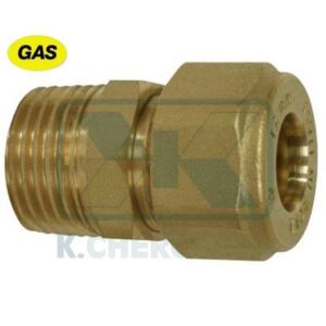 MALE FITTINGS WITH HNBR O-RING 3/8" x Ø12 FOR COPPER PIPE