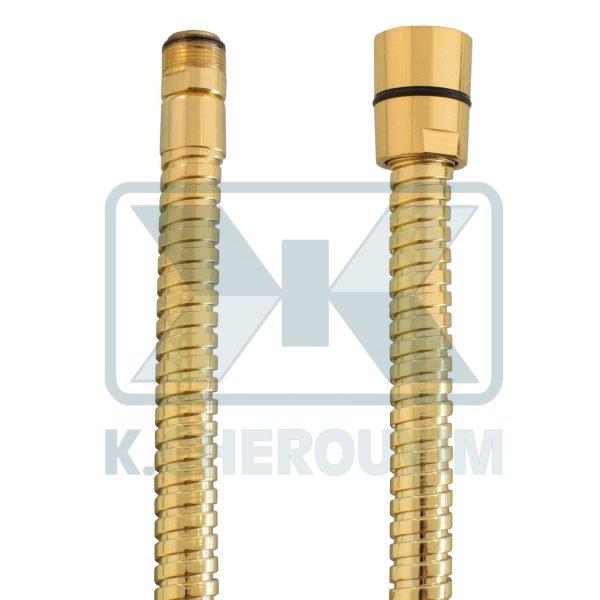 ΣΠΙΡΑΛ ΚΟΥΖΙΝΑΣ ΧΡΥΣΟ 150 cm 1/2" ΚΩΝ. Χ 15Χ1 ΑΡΣ. Β.Τ. ΔΙΠΛΗΣ ΑΓΓΙΣΤΡΩΣΗΣ, ΠΑΧΟΥΣ 0,26 mm