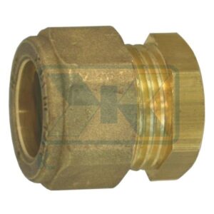 MALE CAP COMPRESSION BRASS FITTING FOR COPPER TUBE