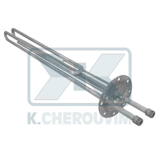 ΑΝΤΙΣΤΑΣΗ ΟΛΗ ΙΝΟΧ ΜΠΟΪΛΕΡ 4ΚW ΜΕ 8 ΤΡΥΠΕΣ Φ140 - L 80 cm AISI 304