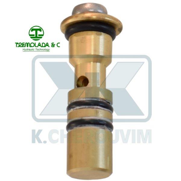 ΕΜΒΟΛΟ ΟΡΕΙΧΑΛΚΙΝΟ ΓΙΑ ΜΟΝΗ ΑΠΛΗ ΠΟΔΟΒΑΛΒΙΔΑ TREMOLADA Ν.485 ΜΕ 3 O-RING ΚΑΙ ΒΙΔΑ ΙΝΟΧ, ΚΩΔ. 08013