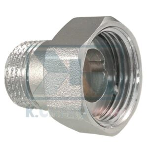 TAIL CROM. HEAVY DUTY 1"1/4 MALE - L34 WITH STRAIGHT BASE AND NUT HEAVY DUTY 1"1/2