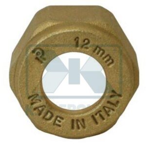 BRASS NUT ?22 X W1”1/8 - 14 FOR COPPER TUBE COMPRESSION FITTINGS