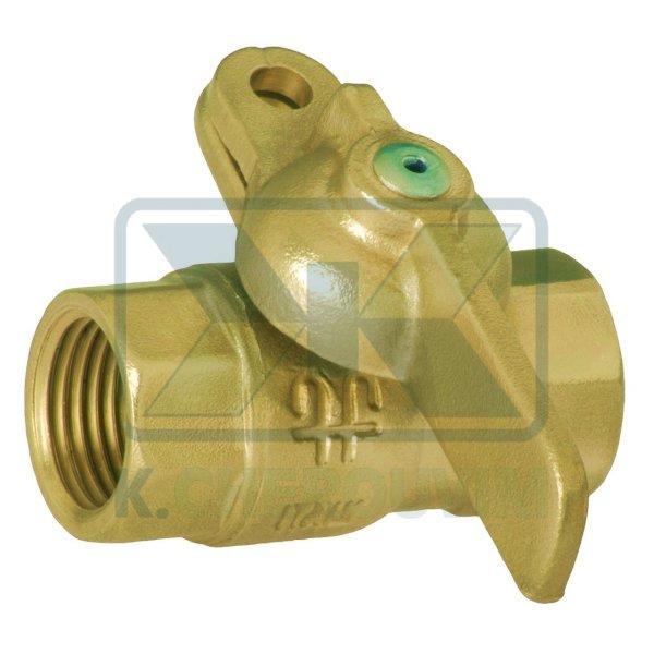 BALL VALVE 3/4" F.F. BRASS FOR PADLOCK