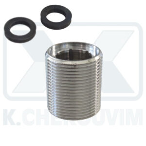 ΜΑΣΤΟΣ ΧΡΩΜΕ Μ20Χ1 ΑΡΣ. ΑΡΣ. L20 ΜΕ ΔΙΠΛΗ ΠΑΤΟΥΡΑ & ΛΑΣΤΙΧΑ ΓΙΑ ΦΙΛΤΡΑΚΙΑ ΜΠΑΤΑΡΙΩΝ