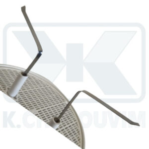 CLIP STEEL INOX FOR SHUTTER CIRCULAR WITH MESH "DELTA"