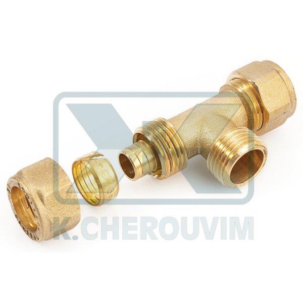 ΤΑΦ ΑΡΣ. Φ18 Χ 2,5 mm Χ 1/2" Χ Φ18 Χ 2,5 mm ΠΛΑΣΤΙΚΗΣ ΣΩΛΗΝΑΣ ΟΡΕΙΧΑΛΚΙΝΟ