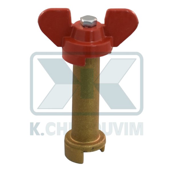 EXTENSION L56 ? 24 BRASS WITH SCREW Μ5X70 FOR BALL VALVE HANDLES FORTIS - Image 2