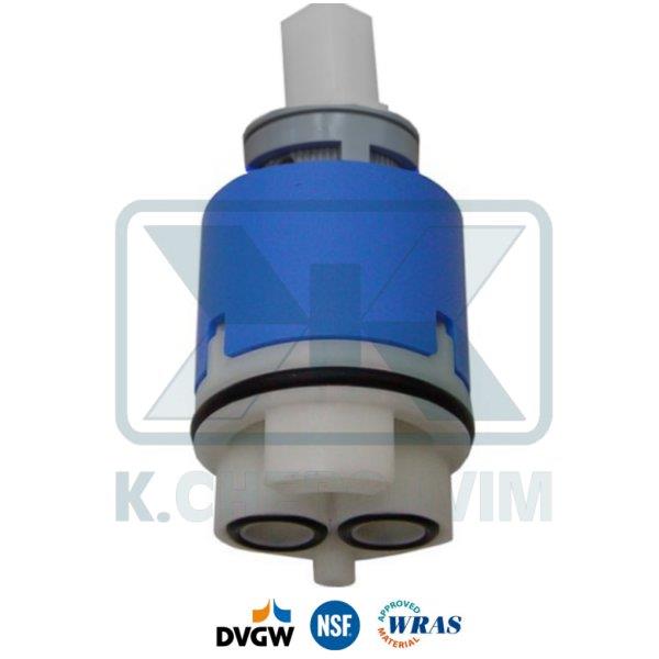 MECHANISM ΝΚJ42D - ∅ 42 RIGHT WARM 1 SPILE AND DISTRIBUTOR CERAMIC FOR MIXING MIXER