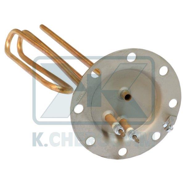 IMMERSION HEATER COPPER WITH FLANGE INOX 4,0 ΚW WITH 8 HOLES ? 120 SHORT VERTICAL MALTESE
