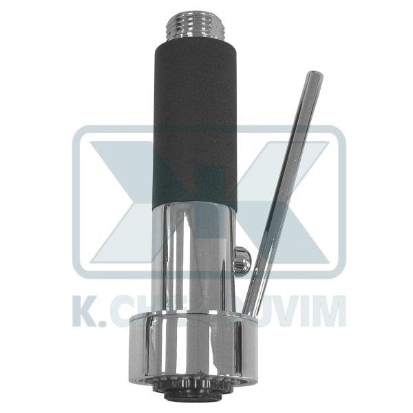 ΝΤΟΥΖΑΚΙ ΚΟΥΖΙΝΑΣ ΣΥΝΕΧΟΥΣ ΔΙΠΛΗΣ ΡΟΗΣ ΙΣΙΟ DUAL JΕΤ ΜΕ ΜΟΧΛΟ Φ42 Χ L125 ΧΡΩΜΕ ΜΕΤΑΛΛΙΚΟ 1/2" ΑΡΣ.