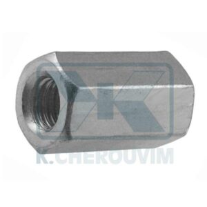 SOCKET STAINLESS STEEL THREADED ROD GALVANIZED Μ10 X 1,50 X L30 HEXAGON DIN 6334