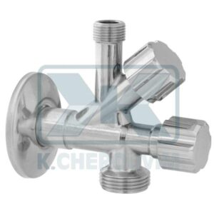 SWITCH DOUBLE USE 1/2"X1/2"X3/4" WITHOUT FILTER ANGLEWACHING MACHINE CROM. WITH COVER PLATE ALBERTONI