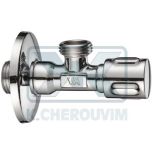 SWITCH ARBA 1/2" X 3/4" WITH ZAMAK CROM. HANDLE ANGLE ΜΕ COVER PLATE ALBERTONI