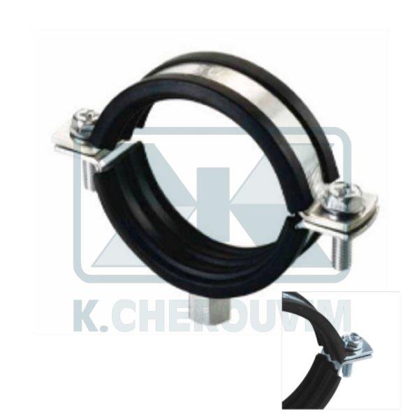 SUPPORT HEAVY DUTY WITH RUBBER ? 100 GALVANIZED WITHOUT HEX HEAD LAG SCREW Μ8 - Μ10