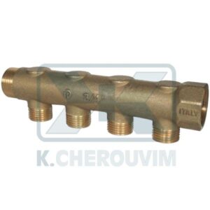 ΚΟΛΕΚΤΕΡ ΣΦΥΡΗΛΑΤΟ Α.Θ. 3/4" ΜΕ 3 ΑΡΣ. ΠΑΡΟΧΕΣ 1/2" Χ Φ16 - 36 mm ΟΡΕΙΧΑΛΚΙΝΟ