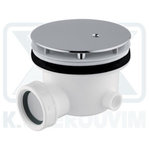 VALVE SHOWER ? 112 FOR HOLE ? 86 PLASTIC CROM. WITH SIPHON & OUTPUT ? 40 FEMALE