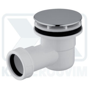 VALVE SHOWER ? 86 FOR HOLE ? 60 PLASTIC CROM. WITH SIPHON & OUTPUT ? 40 FEMALE