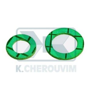 ΣΥΣΚ.10 ΤΕΜ. ΦΙΜΠΕΡ 1"1/2 ΛΕΥΚΟ-ΠΡΑΣΙΝΟ ΧΩΡΙΣ ΑΜΙΑΝΤΟ (Φ45 Χ Φ33 Χ 2 mm) 40 bar, 180°C