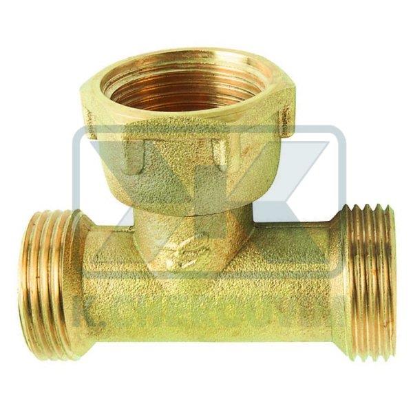 ΤΑΦ ΥΔΡΟΜΕΤΡΩΝ 3/4"Α. Χ 3/4" ΡΑΚΟΡ ΚΕΝΤΡΙΚΟ Χ 3/4"Α. ΟΡΕΙΧΑΛΚΙΝΟ (UΝΙ ΕΝ 12165)