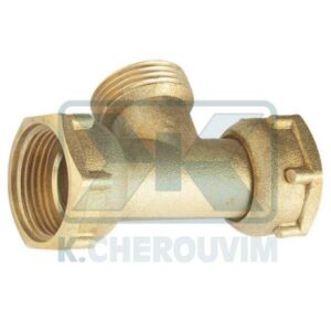 ΤΑΦ ΥΔΡΟΜΕΤΡΩΝ ΜΕ ΔΥΟ ΠΛΑΪΝΑ ΡΑΚΟΡ 3/4" Χ 3/4" ΑΡΣ. ΚΕΝΤΡΟ ΟΡΕΙΧΑΛΚΙΝΑ ΚΙΤΡΙΝΑ