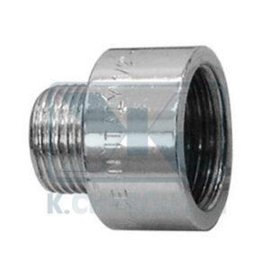 CHROME PLATED REDUCED BRASS EXTENSION 1/2"M. X 1"1/2F.