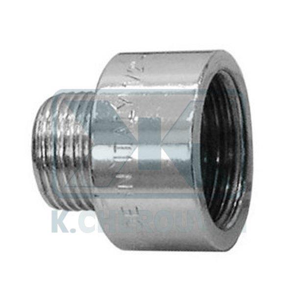 CHROME PLATED REDUCED BRASS EXTENSION 1"M. X 2"F.