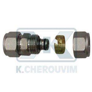 DOUBLE Φ18xΦ18x2,0 FITTINGS NICKEL-PLATED