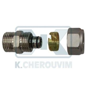 ΡΑΚΟΡ ΠΟΛΥΣΤΡΩΜΑΤΙΚΗΣ ΑΡΣ. 3/4" Χ Φ18 Χ 2,0 mm ΝΙΚΕΛ ΜΗΧ. ΣΥΣΦ. (UΝΙ ΕΝ 12165)