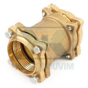 FITTING CONNECTION 90 X 90 PE-PP WITH 4 SCREWS BRASS