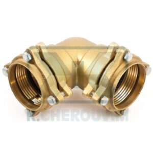 ΓΩΝIΕΣ ΣΥΝΔΕΣΗΣ ΓΙΑ ΣΩΛΗΝΕΣ PE-PP ΜΕ 4 ΒΙΔΕΣ ΟΡΕΙΧΑΛΚΙΝΕΣ ΚΙΤΡΙΝΕΣ