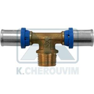 ΤΑΦ ΠΡΕΣΑΡ. ΑΡΣ. Φ40 Χ 3,5 mm Χ 1"1/4 Χ Φ40 Χ 3,5 mm ΟΡΕΙΧ. ΜΕ ΚΥΑΘΙΟ ΙΝΟΧ 10 bar +90?C UΝΙ ΙSΟ 7/1