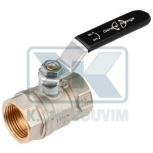 BALL VALVE N. 784 - 2" F.F. NORMAL FLOW WITH GALVANIZED LEVER PN20 NICKEL PLATED