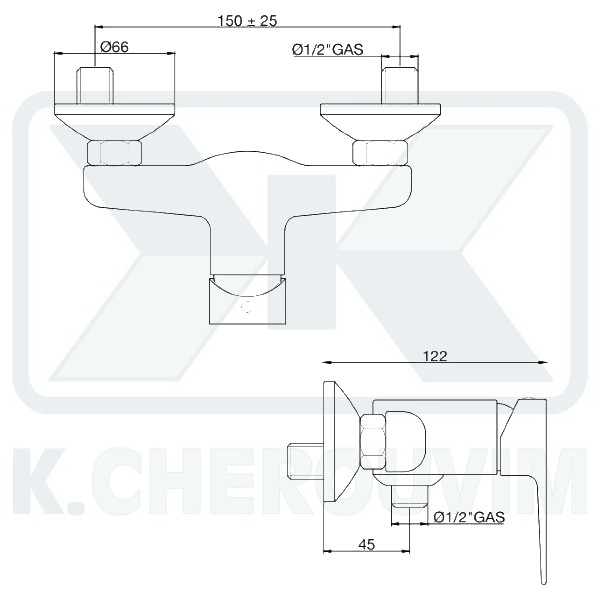 WATER MIXER NEMO SHOWER MIXING CROM. WITH HAND - HELD SHOWER CLEANING, SPIRAL & SUPPORT DUPLEX - Image 2