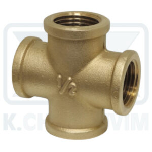 BRASS CROSS 2" F.F.F.F. GAS