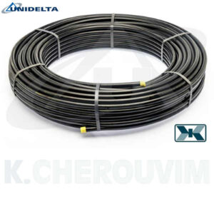 ΣΩΛΗΝΑ PE-X ΜΑΥΡΗ Φ22 Χ 3,0 mm ΚΟΥΛΟΥΡΑ 100 m UNITERM 95°C EN ISO 15875 UNIDELTA