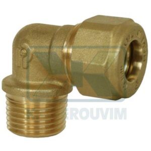 MALE ELBOW COMPRESSION BRASS FITTING FOR COPPER TUBE