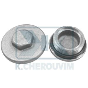 STOPPER MALE BAR MANIFOLD CROM. 1"1/4 WITH O-RING & BASE ∅ 50 #19 (UNI ΕΝ 12165)
