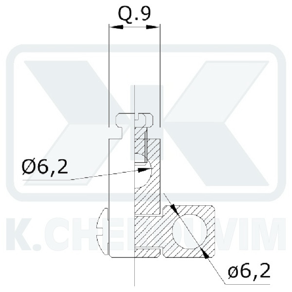 CLAMP NICKEL 2 HOLES WITH 2 SCREWS ANGLE VERGES AUTO VALVES WASHBASIN - Image 2