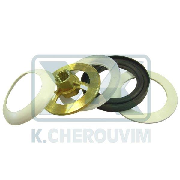 ΣΕΤ 5 ΑΝΤΑΛΛΑΚΤΙΚΩΝ ΜΕ ΟΡΕΙΧΑΛΚΙΝΗ ΡΟΖΕΤΑ 14Χ18/" ΓΙΑ ΑΥΤΟΜΑΤΗ ΒΑΛΒΙΔΑ ΛΟΥΤΡΟΥ ΟΡΕΙΧΑΛΚΙΝΗ