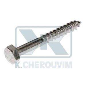 HEX HEAD LAG SCREW HEXAGON GALVANIZED 10 X 70 mm #17 DIN 571 FOR SCREW ANCHOR ∅ 12