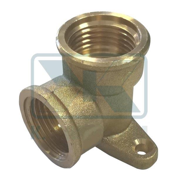 ΓΩΝΙΑ ΑΠΛΗ ΜΕ ΣΤΗΡΙΓΜΑ 1/2" ΘΗΛ. ΘΗΛ. ΟΡΕΙΧΑΛΚΙΝΗ