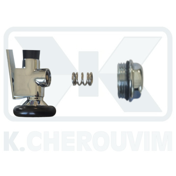 ΤΑΠΑ ΑΡΣ. ΧΡΩΜΕ Μ22Χ1,5 ΜΕ O-RING ΓΙΑ ΝΤΟΥΖΑΚΙ ΚΑΤΑΙΩΝΙΣΤΗΡΑ ΚΟΥΖΙΝΑΣ ΙΣΙΟ ΜΕ ΛΑΒΗ STOP