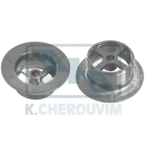 ΒΑΣΗ ΤΑΠΑΣ ΑΥΤΟΜΑΤΗΣ ΒΑΛΒΙΔΑΣ ΛΟΥΤΡΟΥ Φ70 Χ Η28 ΟΡΕΙΧΑΛΚΙΝΗΣ ΧΡΩΜΕ